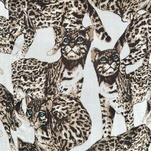 H&M ocelot cat blouse